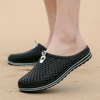 Izbor / muške i ženske sandale za plažu; Ležerne prozračne papuče bez leđa; ravne cipele; Crna 36