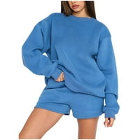 Ženski Kompleti odjeće pulover dugih rukava s okruglim vratom jednobojni preveliki džemper Kompleti za vježbanje