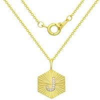14KT zlatni bljeskalica s dvostrukom ogrlicom set s simuliranim dijamantima odrasli