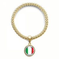 nacionalna zastava Italije, znak europske zemlje, narukvica, okrugli privjesak, lanac nakita