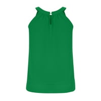 Ženski ljetni šifonski tenk vrhovi casual halter vrat camisole dvostruki sloj lagane majice pulovera bluze