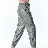 Reflektirajuće hlače u muškoj hip hop hlačama casual jogging hlače sa zlatnim printom sa šljokicama svjetlucave