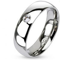 Njegov i njezin nehrđajući čelik 4. Svadbeni set i muški cirkonijev zaručnički prsten Ženska veličina muška Veličina