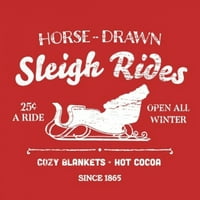 Moja Texas House Crvena saonica vozi set i set snopa jelena od 2 Neprodaja zamotana platna božićna zidna umjetnost