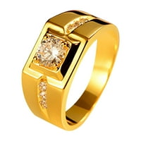 Prstenje izbor džentlmenski temperament 24-karatni zlatni prsten presvučen muški dominantni prsten vječni zaručnički