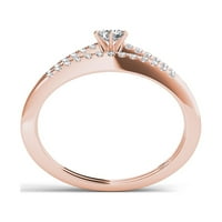 10-karatni set zaručničkih prstenova od ružičastog zlata u dijamantu od 10 karata