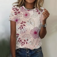 Ženske majice Rasprodaje ispod $ Ženske majice ležerna proljetno-ljetna moda Ženska ljetna široka majica s okruglim