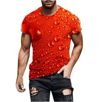 Muška modna majica s printom, majica s kratkim rukavima, Bluza s okruglim vratom, ležerni labavi topovi, majica