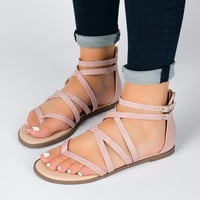 Kolekcija Journee Womens Zailie Tru Comfort pjena široka širina gladijatorske ravne sandale