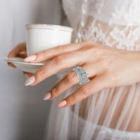 Zaručnički cirkoni Ženski zaručnički prstenovi set nakita za žene ženski dijamantni prstenovi set nakita ružičasta