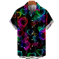 Modna široka ležerna majica s printom srca Ženski topovi iz crtića za odrasle 02