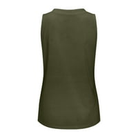 Tking modni ženski tenk vrhovi Košulja bez rukava za žensku rukavicu prsluk Dressy casual labavi tiskani vrhovi