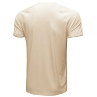 Muški casual modni pulover kratkih rukava s okruglim vratom Majica na kopčanje bluza džepne majice u prodaji u