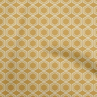 Jednobojna pamučna tkanina od Batista u senf žutoj boji, geometrijski pribor za prošivanje, tiskana tkanina za