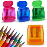 Veleprodaja šiljila za olovke, Ručna šiljila za olovke, kompaktna ručna šiljila za olovke u boji s dvije rupe