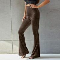 Ženske ležerne modne solidne boje ležerne hlače tanke hlače chmora