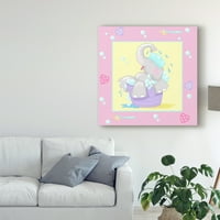 Zaštitni znak likovna umjetnost 'Baby Elephant Bath III' platno umjetnost Jade Reynolds