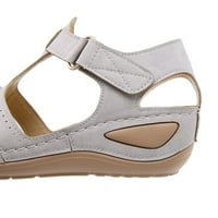 ECZIPVZ sandale Ženske ljetne sandale povremene udobne flip flops plaže cipele gležnjača t-remen elastične ravne