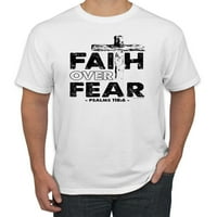 Divlji Bobbi, Psalam 118 vjera iznad straha : bijele nadahnjujuće kršćanske majice, Muške majice s grafičkim printom,