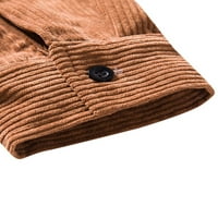 Muške majice i bluze jesenski casual uklopljeni tanki lagani gornji odjevni predmet dugih rukava s reverima na
