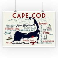 Cape Cod, Massachusetts, Dennis Port, tipografija i ikone