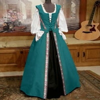 Rokoko i barokna Ženska haljina Plus Size s korzetom, Maksi duge balske haljine, renesansna Kostimirana haljina