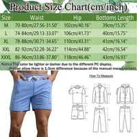 Muške kratke hlače muške ljetne jednobojne hlače s velikim džepovima, džep na vezanje, široke Ležerne sportske