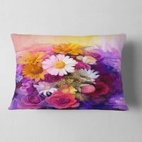 Dizajnirati šareni buket različitih cvjetova - jastuk za cvjetne bacanja - 12x20