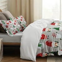 Set popluna, ovo je inspirativni zimski set posteljine sa snježnim pahuljicama za uređenje spavaće sobe za djecu
