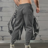 Muške hlače Golf proljeće fitness trčanje Čipka Labav struk džep u boji Labav sportske hlače hlače