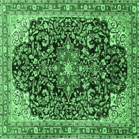 Tradicionalni prostirke u smaragdno zelenoj boji, kvadrat 8 stopa